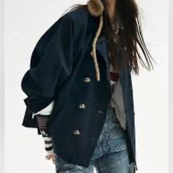 Free People Viva Surplus Jacket in Black - Picture 7 of 8